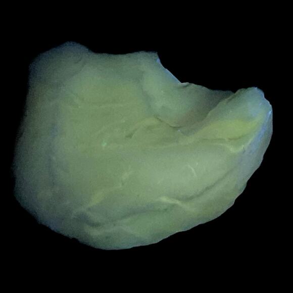 Milk Glass Pink Swirl Art Glass Cullet Glowing Manganese Slag Glass #5GM42 - Picture 1 of 8